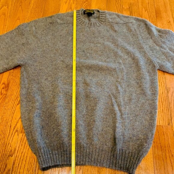 Vintage BROOKS BROTHERS SHETLAND WOOL SWEATER 46 XL Knitted in SCOTLAND Crewneck - Picture 2 of 15